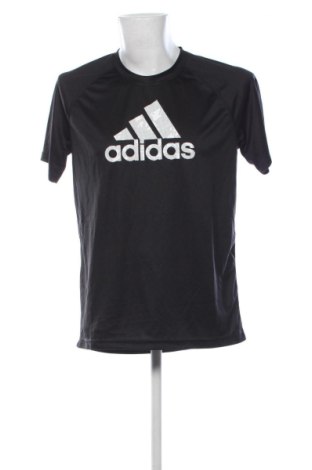 Męski T-shirt Adidas, Rozmiar L, Kolor Czarny, Cena 62,99 zł, #137849368