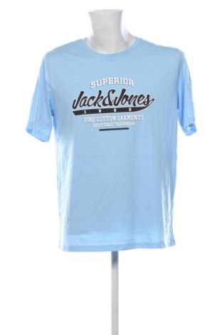 Мъжка тениска Jack & Jones, Размер XL, Цвят Син, Цена 13,29 €, #137849637