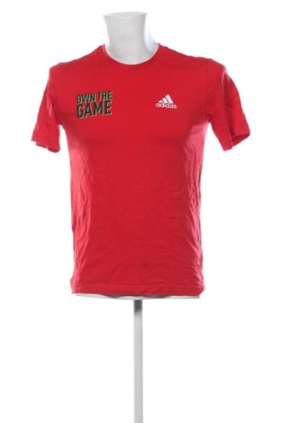 Ανδρικό t-shirt Adidas, Μέγεθος S, Χρώμα Κόκκινο, Τιμή 18,99 €, #137851656