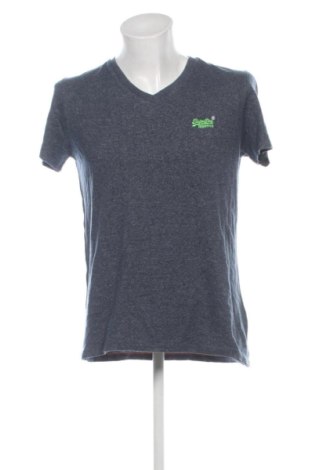 Męski T-shirt Superdry, Rozmiar L, Kolor Niebieski, Cena 41,99 zł, #137852268