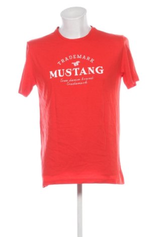 Męski T-shirt Mustang, Rozmiar L, Kolor Czerwony, Cena 59,99 zł, #137854147