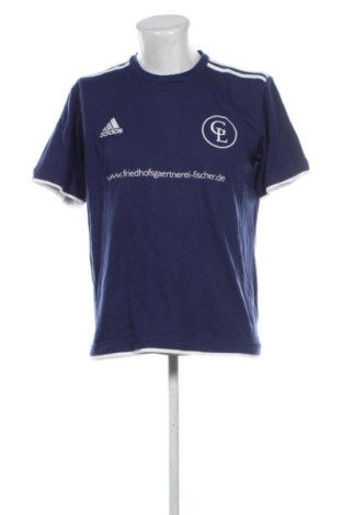Ανδρικό t-shirt Adidas, Μέγεθος XXL, Χρώμα Μπλέ, Τιμή 14,00 €, #137876302