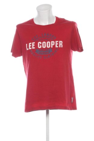 Męski T-shirt Lee Cooper, Rozmiar L, Kolor Czerwony, Cena 32,26 zł, #137896138