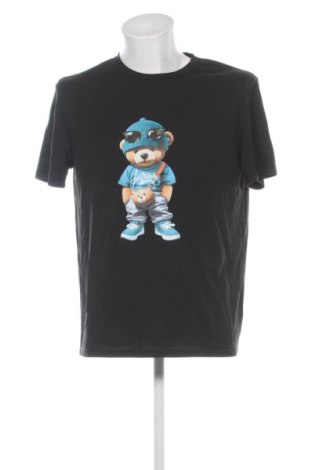 Męski T-shirt Manfinity, Rozmiar L, Kolor Czarny, Cena 33,87 zł, #137898019