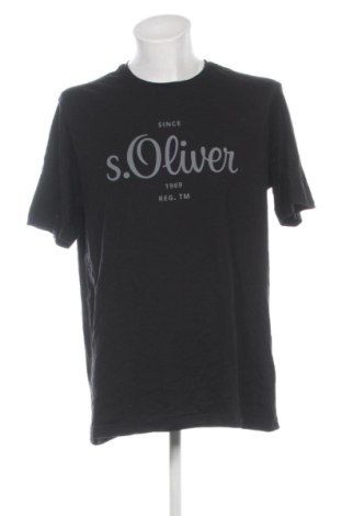 Męski T-shirt S.Oliver, Rozmiar XXL, Kolor Czarny, Cena 59,99 zł, #137845175