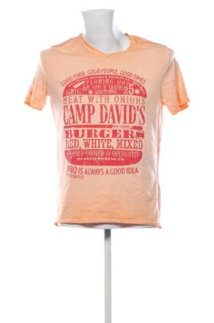 Męski T-shirt Camp David, Rozmiar M, Kolor Pomarańczowy, Cena 62,99 zł, #137846850