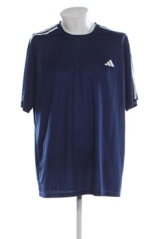 Męski T-shirt Adidas, Rozmiar XXL, Kolor Niebieski, Cena 88,99 zł, #137861626