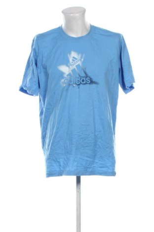Męski T-shirt Adidas, Rozmiar XXL, Kolor Niebieski, Cena 88,99 zł, #137864636