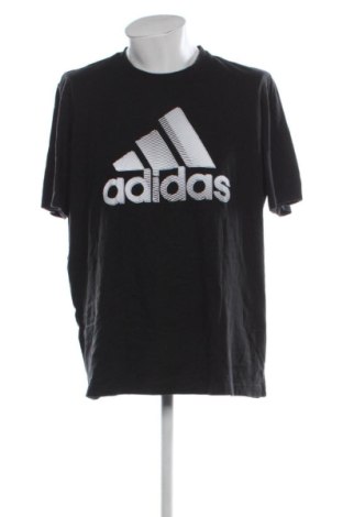 Męski T-shirt Adidas, Rozmiar XXL, Kolor Czarny, Cena 101,99 zł, #137865232