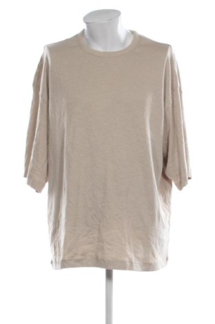 Męski T-shirt H&M, Rozmiar 3XL, Kolor Beżowy, Cena 62,99 zł, #137868775