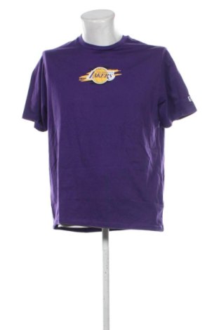 Męski T-shirt New Era, Rozmiar L, Kolor Fioletowy, Cena 59,27 zł, #137890895