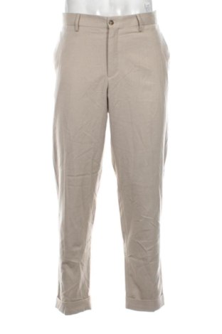 Мъжки панталон Zara, Размер L, Цвят Бежов, Цена 13,72 €, #137864444
