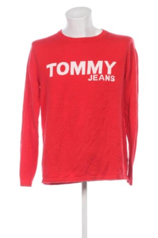 Męski sweter Tommy Jeans, Rozmiar L, Kolor Czerwony, Cena 172,99 zł, #137880352