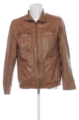 Мъжко кожено яке Unbranded, Размер L, Цвят Кафяв, Цена 74,13 €, #137890788