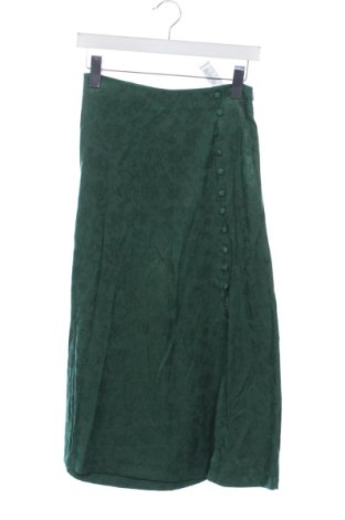 Fustă Stradivarius, Mărime XS, Culoare Verde, Preț 62,99 Lei, #137847030