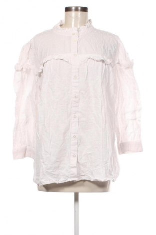 Γυναικείο πουκάμισο Kaffe, Μέγεθος XL, Χρώμα Λευκό, Τιμή 7,99 €