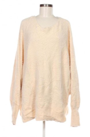Dámský svetr Unbranded, Velikost 5XL, Barva Krémová, Cena  459,00 Kč