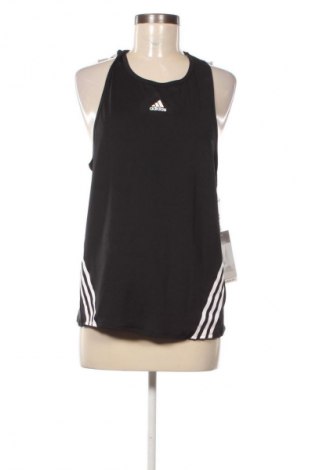Γυναίκειο αθλητικό τοπ Adidas, Μέγεθος S, Χρώμα Μαύρο, Τιμή 15,99 €