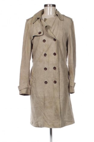 Γυναικείο δερμάτινο μπουφάν Caroll, Μέγεθος L, Χρώμα  Μπέζ, Τιμή 89,99 €