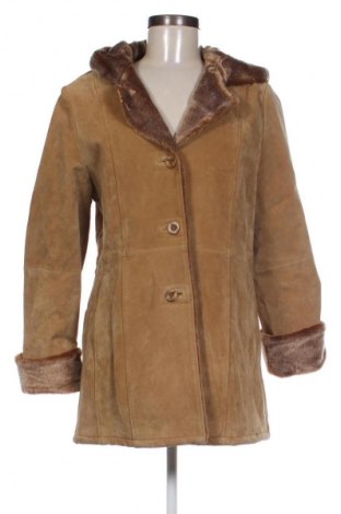 Дамско кожено яке Vunic, Размер L, Цвят Бежов, Цена 56,24 €