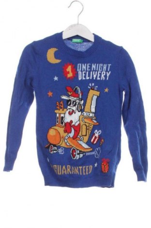 Dziecięcy sweter United Colors Of Benetton, Rozmiar 3-4y/ 104-110 cm, Kolor Niebieski, Cena 82,16 zł