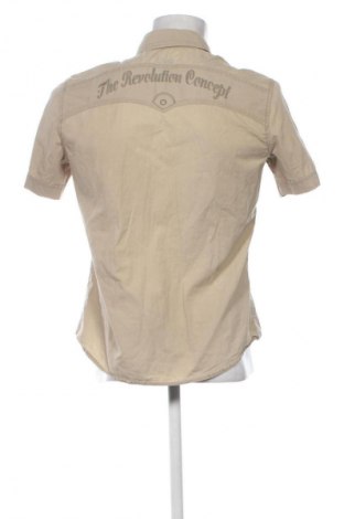 Herrenhemd Unbranded, Größe L, Farbe Beige, Preis € 9,99