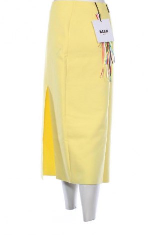 Φούστα MSGM, Μέγεθος M, Χρώμα Κίτρινο, Τιμή 192,99 €