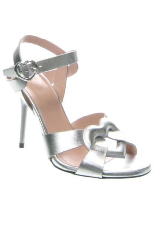 Σανδάλια Love Moschino, Μέγεθος 37, Χρώμα Ασημί, Τιμή 114,99 €