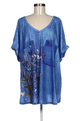 Дамска блуза SHEIN, Размер 4XL, Цвят Син, Цена 9,00 €, #137904141