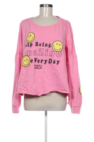 Γυναικεία μπλούζα Smiley World, Μέγεθος 3XL, Χρώμα Ρόζ , Τιμή 6,00 €, #137913207