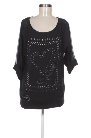 Дамска блуза Desigual, Размер S, Цвят Черен, Цена 23,87 €, #137917302