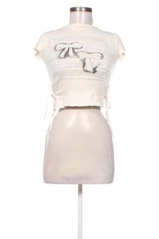 Bluzka damska Bershka, Rozmiar XS, Kolor ecru, Cena 49,20 zł, #137918802