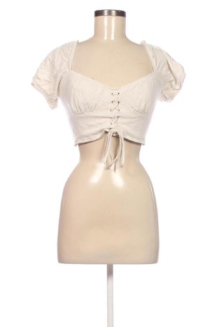 Дамска блуза Stradivarius, Размер XS, Цвят Екрю, Цена 11,00 €, #137938046