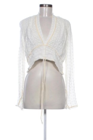 Дамска блуза Zara, Размер M, Цвят Екрю, Цена 19,90 €, #137938280