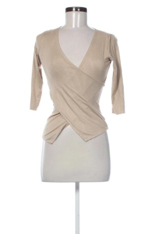 Bluză de femei Bershka, Mărime S, Culoare Bej, Preț 36,74 Lei, #137905014