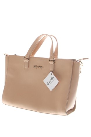 Дамска чанта Tommy Hilfiger, Цвят Бежов, Цена 94,58 €, #137848862