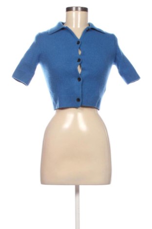 Дамска жилетка Massimo Dutti, Размер XS, Цвят Син, Цена 23,00 €, #137932978