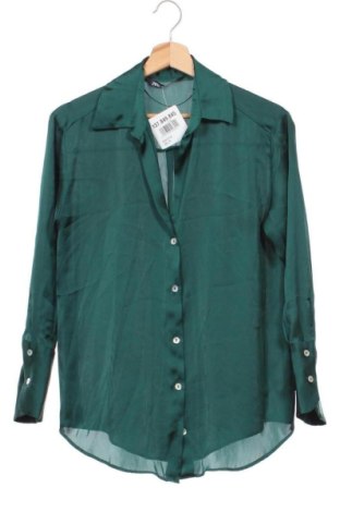 Cămașă de femei Zara, Mărime XS, Culoare Verde, Preț 75,99 Lei, #137849845