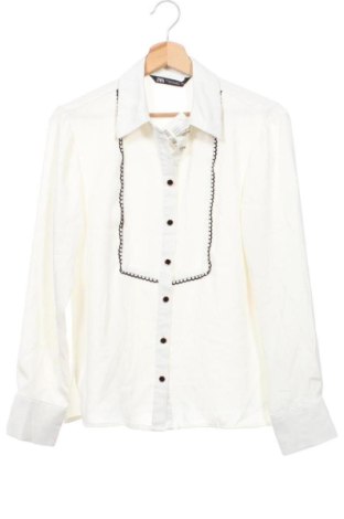 Cămașă de femei Zara, Mărime XS, Culoare Ecru, Preț 74,99 Lei, #137857089