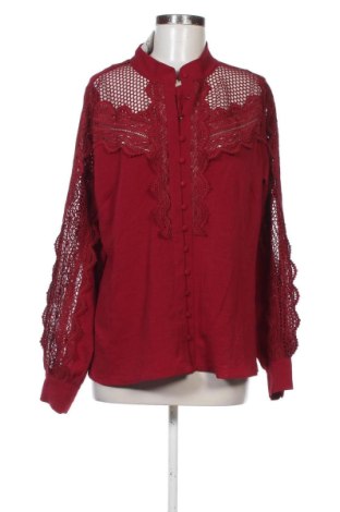 Дамска риза Fashion nova, Размер XXL, Цвят Червен, Цена 9,00 €, #137896819