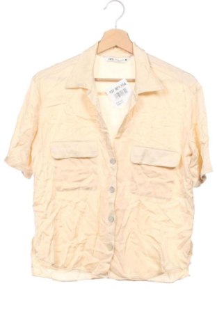 Дамска риза Zara, Размер XS, Цвят Бежов, Цена 16,38 €, #137921654