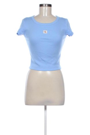 Damski T-shirt Calvin Klein, Rozmiar XS, Kolor Niebieski, Cena 84,67 zł, #137907117