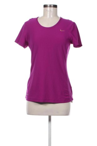 Γυναικείο t-shirt Nike, Μέγεθος M, Χρώμα Βιολετί, Τιμή 19,00 €, #137908000