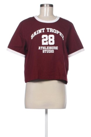 Damski T-shirt Mrs & Hugs, Rozmiar XL, Kolor Czerwony, Cena 118,54 zł, #137908549