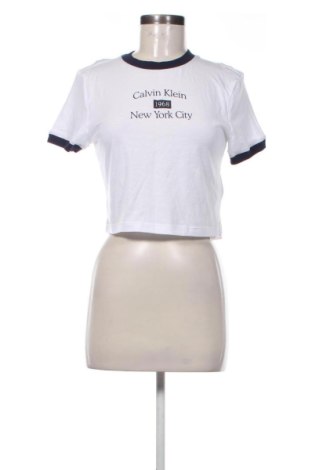Damen T-Shirt Calvin Klein, Größe S, Farbe Weiß, Preis € 20,19, #137931045