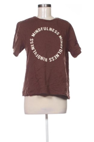 Damski T-shirt Pieces, Rozmiar L, Kolor Brązowy, Cena 78,15 zł, #137899328