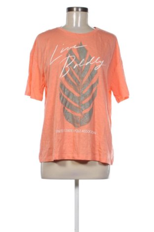 Damen T-Shirt U.S. Polo Assn., Größe L, Farbe Orange, Preis 20,00 €, #137929616