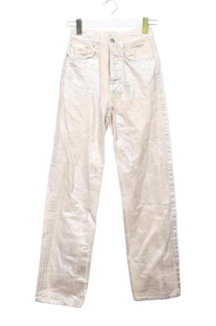 Blugi de femei Zara, Mărime XXS, Culoare Argintiu, Preț 75,99 Lei, #137848402