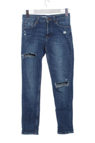 Blugi de femei Bershka, Mărime S, Culoare Albastru, Preț 78,74 Lei, #137890105
