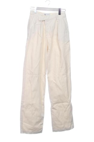 Blugi de femei Zara, Mărime XS, Culoare Ecru, Preț 73,49 Lei, #137903272